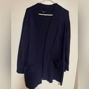 Women's Navy Blue Cardigan Sweater